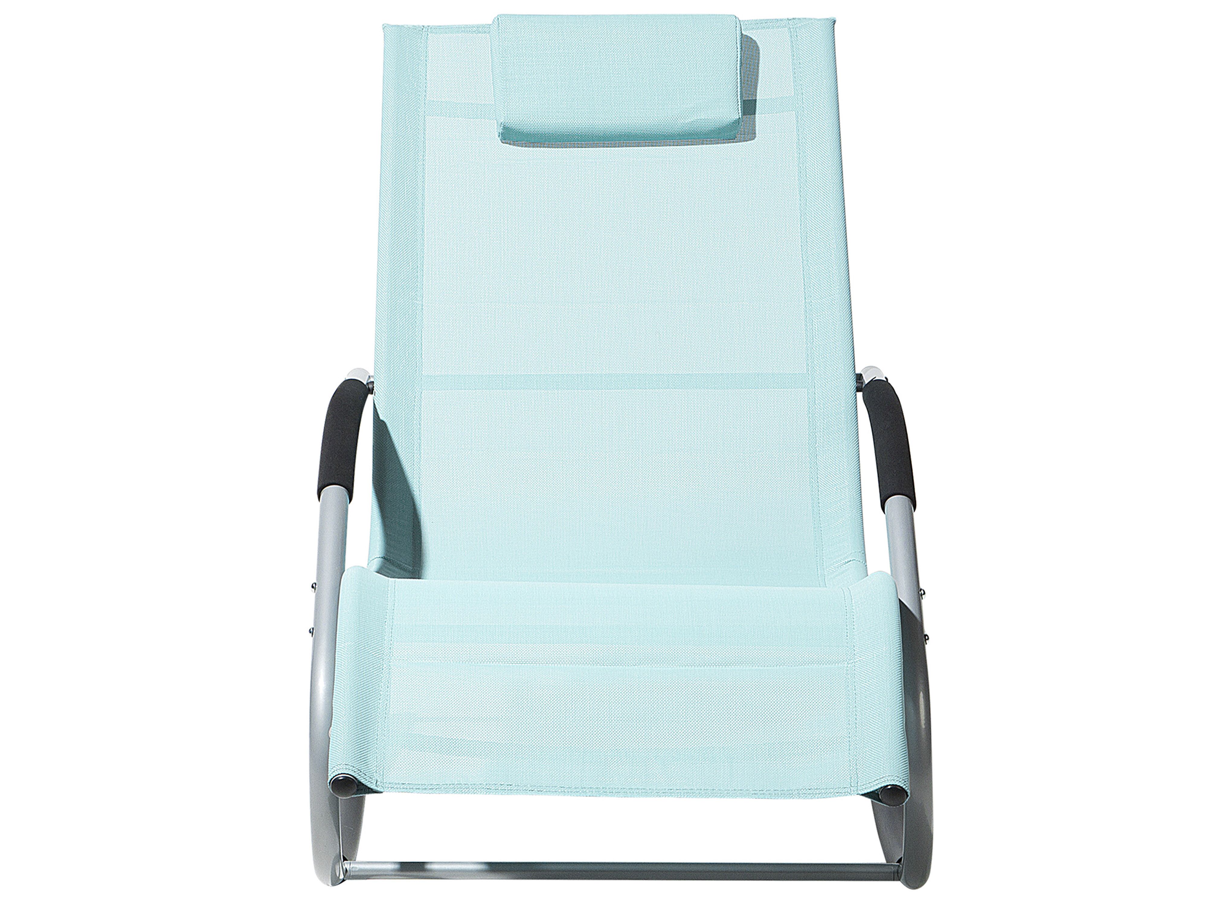 Leżak ogrodowy błękitny CARANO