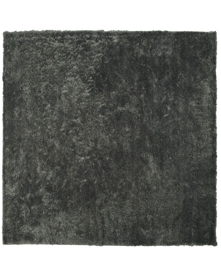 Sötétszürke hosszú szálú szőnyeg 200 x 200 cm EVREN_758612