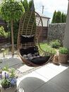 PE Rattan Hanging Chair with Stand Natural PINETO_827394