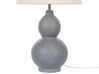 Tischlampe grau 56 cm Trommelform YENISEI_822424