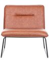 Faux Leather Armchair Brown COTULLA_860883