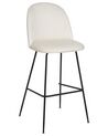 Set of 2 Velvet Bar Chairs Off-White ARCOLA_902375