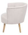 Fabric Tub Chair Off-White ODENZEN_710475