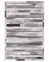 Tappeto in pelle grigio chiaro 160 x 230 cm AZAY_743057