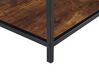 Table appoint rectangulaire bois foncé et noire 45 x 40 cm BERKLEY_774661