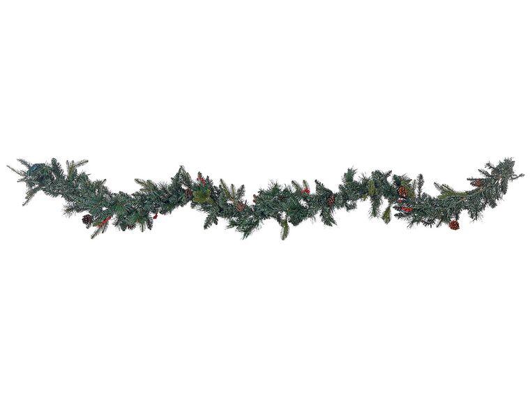 Pre-Lit Christmas Garland 270 cm Green WHITEHORN_881154