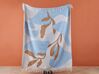Blanket 130 x 170 cm Beige and Blue HAKUI_868847