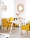 Fabric Dining Chair Yellow ROCKEFELLER_770788