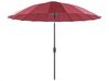 Parasol de jardín ⌀ 2.55 m rouge foncé BAIA_829149