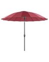 Aurinkovarjo tummanpunainen ⌀ 255 cm BAIA_829149