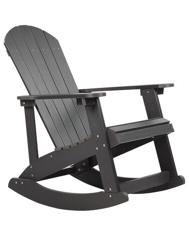 Cadeira de baloiço de jardim cinzenta escura ADIRONDACK