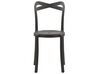 Salon de jardin table et 4 chaises blanc et noir SERSALE/CAMOGLI_823779