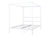 Metal EU Double Size Canopy Bed White LESTARDS _863422