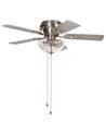 Ceiling Fan with Light Silver with Light Wood SIRAMA_870961
