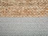 Puf de algodón/yute beige/gris claro ⌀ 46 cm DALAMA_728765