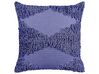 Set of 2 Tufted Cotton Cushions 45 x 45 cm Violet RHOEO_840121