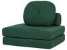 Fabric Single Sofa Bed Dark Green OLDEN_906406