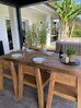Set da pranzo da giardino 6 persone tavolo e 6 sedie legno di acacia chiaro LIVORNO_824410