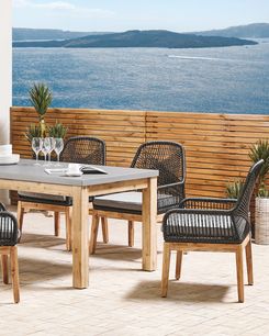 Puutarhatuoli musta 2 kpl OLBIA Puutarhatuoli musta 2 kpl OLBIA