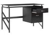 2 Drawer Home Office Desk 117 x 57 cm Black MORITON_782270