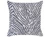 Set of 2 Decorative Cushions in Zebra Stripes 45 x 45 cm Black and White MANETTI _854520
