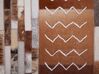 Tapis patchwork en cuir marron 160 x 230 cm HEREKLI_764698