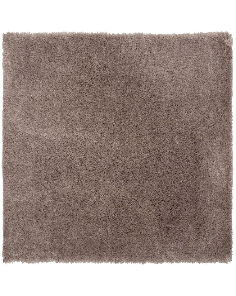 Tappeto shaggy marrone chiaro 200 x 200 cm EVREN_758583
