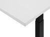 Table de bureau 130 x 72 cm noir et blanc hauteur réglable par electronique DESTIN II_759114