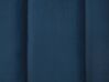 Kék bársony franciaágy éjjeliszekrényekkel 160 x 200 cm SEZANNE_799962