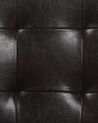 Conjunto de 2 sillas de bar de piel sintética marrón/madera oscura MADISON_763534