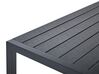 Mesa de jardín de aluminio negro 180 x 90 cm VERNIO_909335