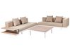 5 Seater Sofa Set with Coffee Tables Beige MISSANELLO_910484
