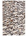 Cowhide Area Rug 160 x 230 cm Brown and White AKYELE_780766