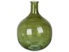 Glass Flower Vase 34 cm Green ACHAAR_830548