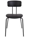 Set of 2 Dining Chairs Black SIBLEY_905652