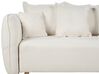 Canapé-lit en velours avec rangement blanc bouclé VALLANES_904229