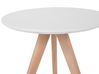 	Conjunto de 3 mesas de centro blanco/madera clara VEGAS_738680