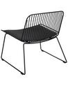 Metal Accent Chair Black SNORUM_907722