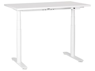 Schreibtisch weiß 120 x 72 cm elektrisch höhenverstellbar DESTINAS