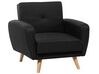 6-Sitzer Sofa Set schwarz verstellbar mit Ottomane FLORLI_704198