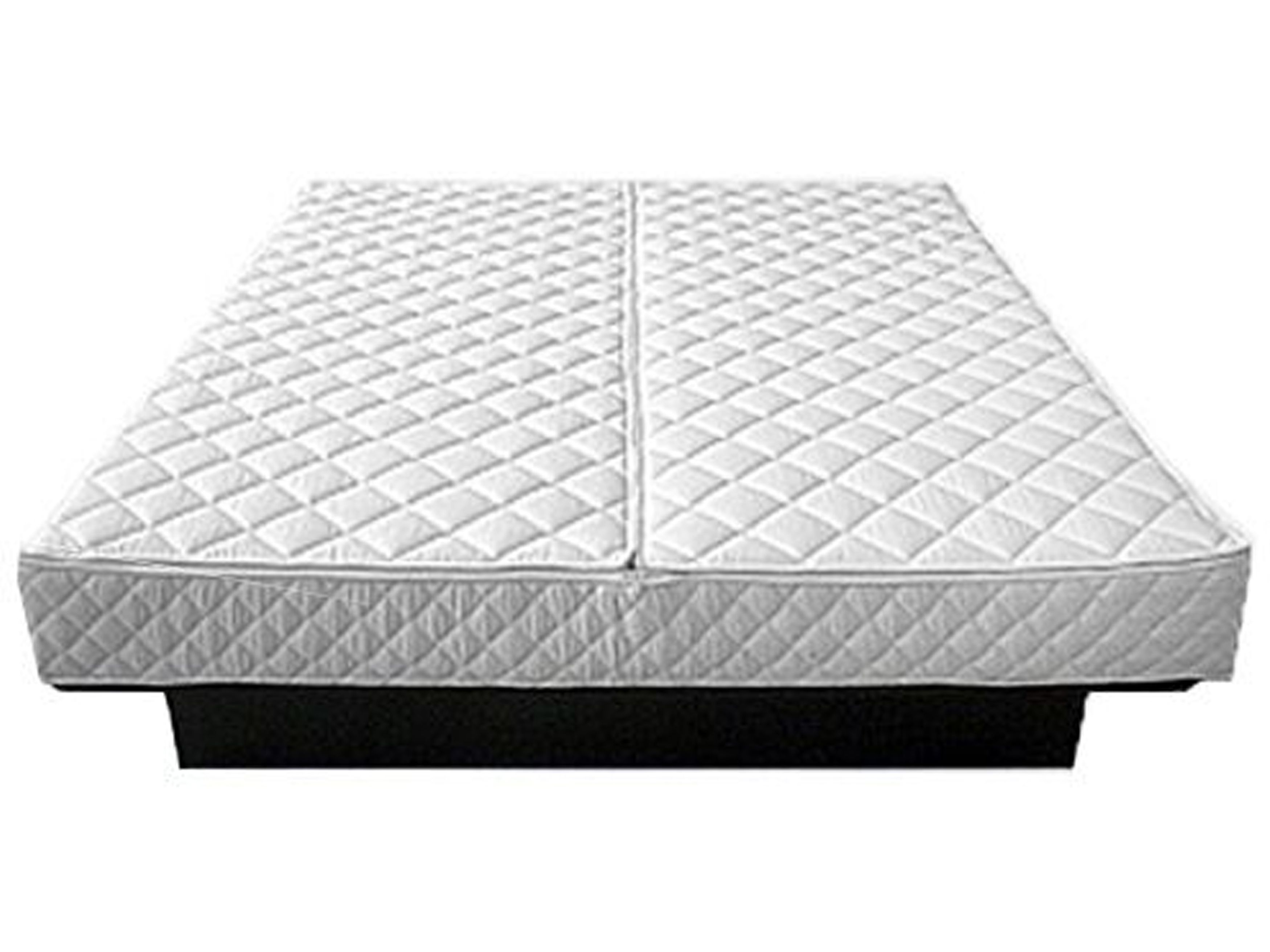 EU Super King Size Waterbed with Bedside Tables Brown ZEN Beliani.co.uk