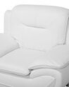 Faux Leather Armchair White LEIRA_711219
