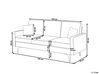 3-istuttava sohva sametti sinapinkeltainen GAVLE_813747