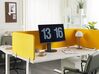 Desk Screen 80 x 40 cm Yellow WALLY_853103
