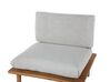 4 Seater Acacia Wood Garden Sofa Set Grey FRASCATI_718974