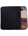 Prošívané fialové patchwork čalouněné křeslo CHESTERFIELD_673164