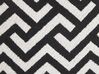 Set of 2 Cotton Cushions Geometric Pattern 45 x 45 cm Black and White SALIZAR_802262