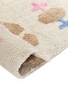 Teppich Baumwolle mehrfarbig 160 x 230 cm geometrisches Muster Kurzflor DARAN_840057