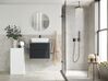 Móvel de casa de banho com espelho em branco e cinzento escuro MANZON_819871