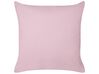 Conjunto de 2 almofadas decorativas tufadas com corações rosa 45 x 45 cm ASTRANTIA_901922